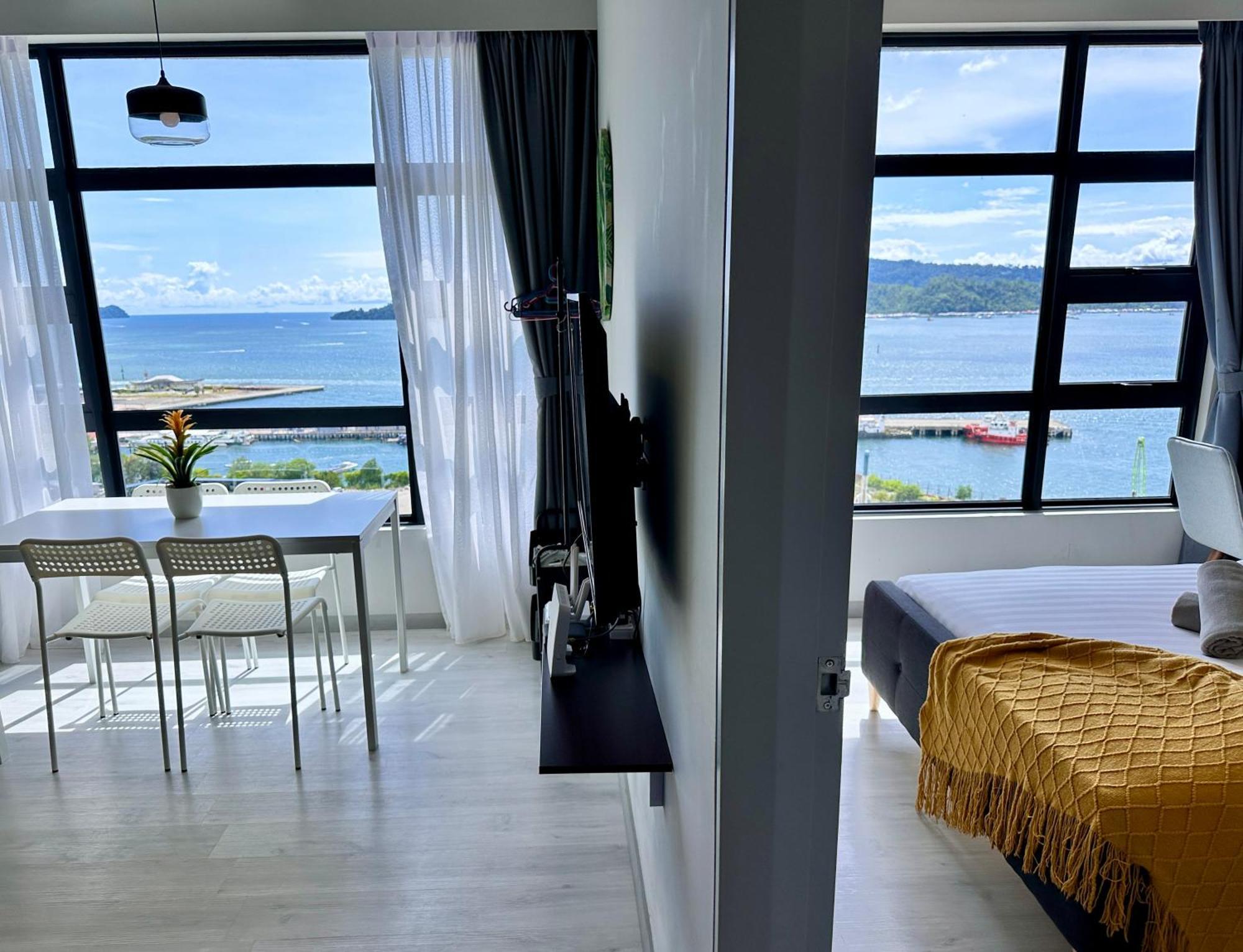 Jq1 Sea & Pool Or City View Wifi I Washing Machine For Some Units I Cuckoo Water Jesselton Quay By R2 Kota Kinabalu Extérieur photo
